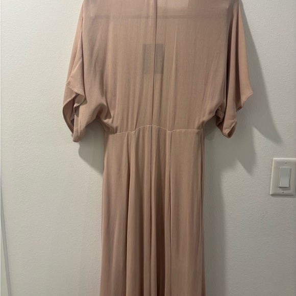 Reformation Winslow Wrap Maxi Dress in Blush Pink US XS NWT - Picture 8 of 9